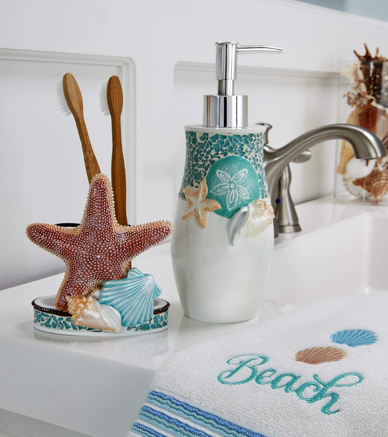 SKL Home by Saturday Knight Ltd. South Seas Toothbrush Holder, Multicolored - Image 3